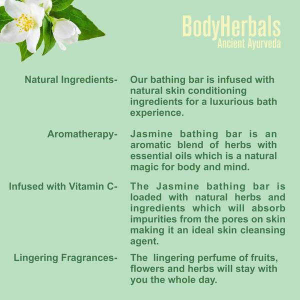 Bodyherbals Sensual, Hand Made Jasmine Bathing Bar - Vamzn#