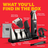 Bombay Shaving Company 9 in1 Multi Grooming Kit | All in One Full Body Trimmer for Men | 120 Min Charge time, 90 Min Runtime, Charging Indicator | IPX6 Water Proof | Nose, Ear, Beard, Body, Prime Day, Hair Trimmer Men - Vamzn#