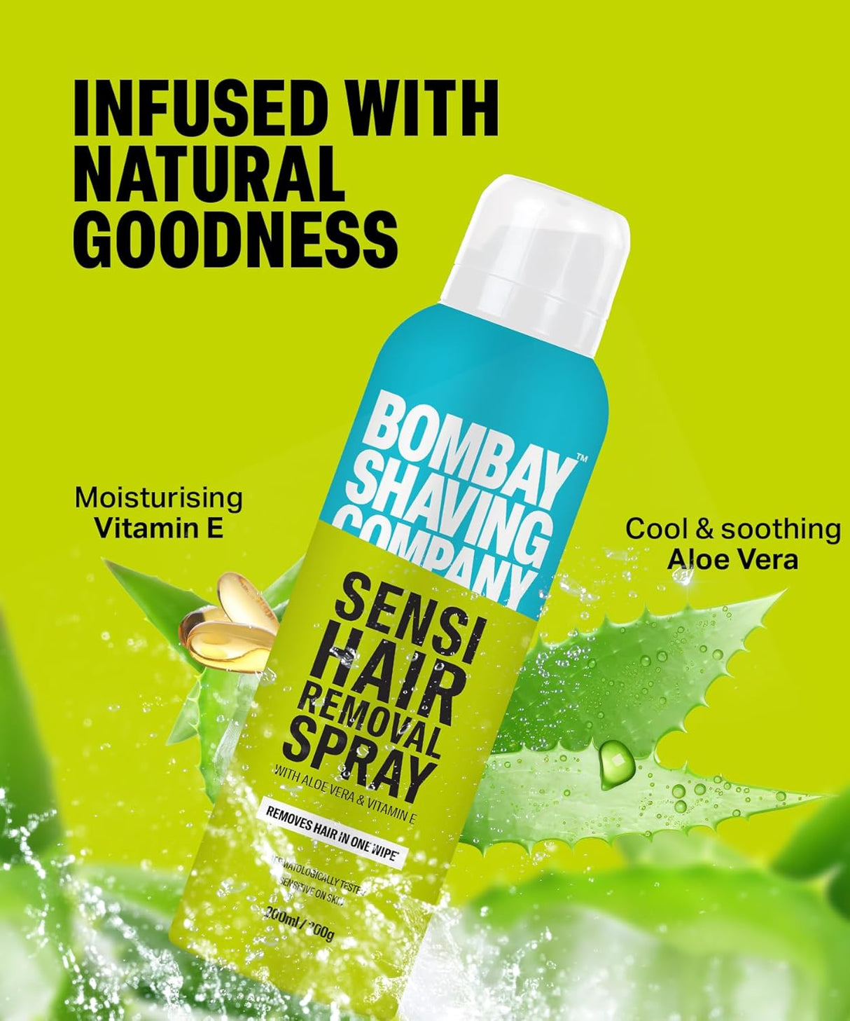 Bombay Shaving Company Sensi Hair Removal Spray - 200g | Pack of 2 | For Chest, Arms, Underarms & Legs | Pleasant Smell |Hair Removal Cream Spray - Vamzn#