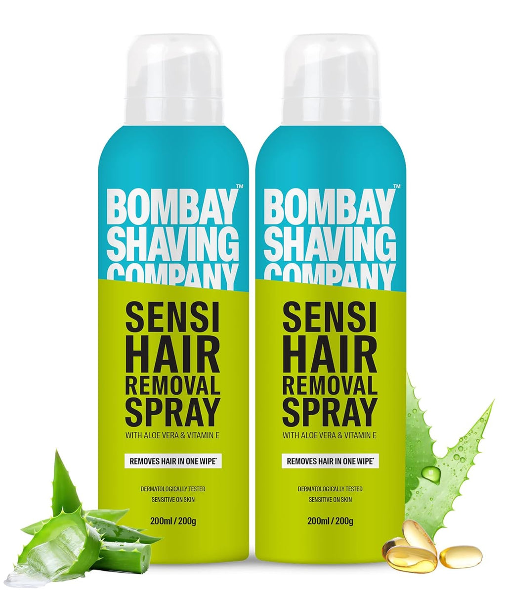 Bombay Shaving Company Sensi Hair Removal Spray - 200g | Painless & Irritation Free Spray (200 ml) | For Chest, Arms, Underarms & Legs | Pleasant Smell | Prime Exclusive |Hair Removal Cream Spray - Vamzn#