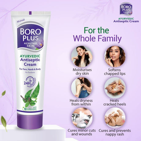 BoroPlus Ayurvedic Antiseptic Moisturisation Cream for Face, Hand & Body - Vamzn#