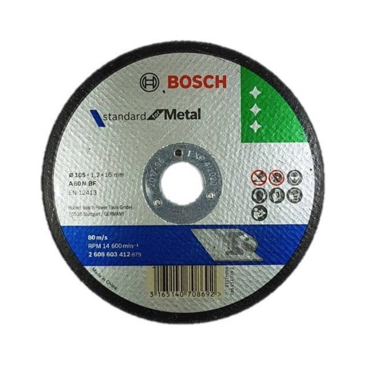 BOSCH CUTTING WHEEL 4INCHX1.2MM CUT OFF WHEEL 105X1.2X16MM