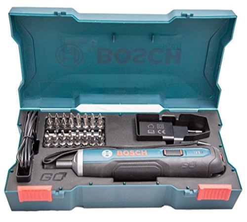 Bosch Professional 3.6V Cordless Screwdriver (Includes 32 Driver Bits, Extension Bit Holder, Carrying Case, Charging Cord)