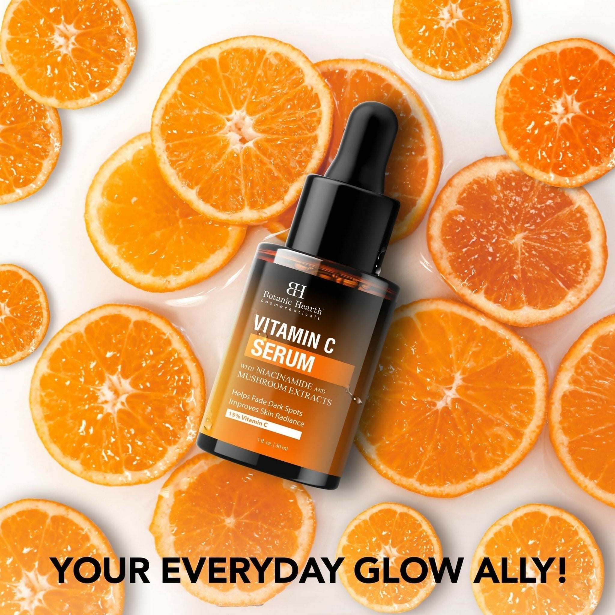 Botanic Hearth 15% Vitamin C Face Serum Targets Dark Spots, Sun Damage, Wrinkles to Brighten & Even Tone Skin - Vamzn#
