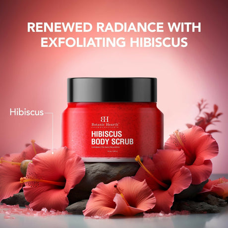Botanic Hearth Hibiscus Body Scrub For Brighter, Smoother, Hydrated & Moisturized Skin - Vamzn#