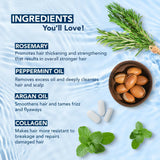 Botanic Hearth Rosemary Mint Shampoo with Peppermint Oil, Jojoba Oil & Collagen - Vamzn#