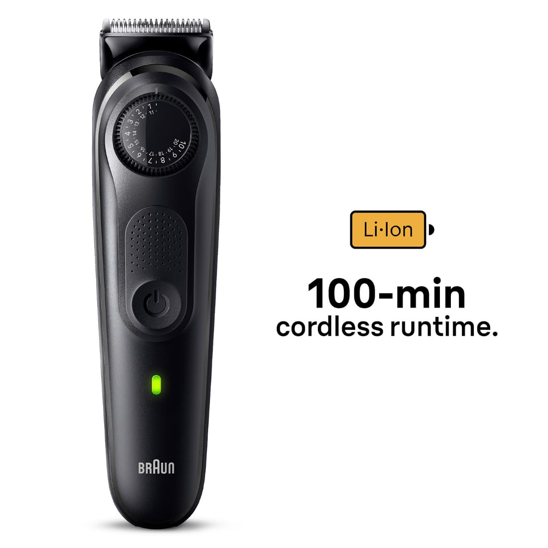 Braun Beard Trimmer for Men, BT5410, From Gillette, Style, Edge, Detail, Lifetime Sharp Blades, 39 Length Settings, 100 - Min Runtime, Waterproof, 5 min Quick Charge, Precision Trimming Comb - Vamzn#