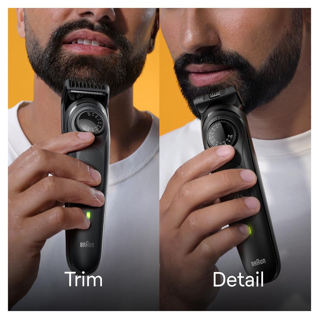 Braun Beard Trimmer for Men, BT5410, From Gillette, Style, Edge, Detail, Lifetime Sharp Blades, 39 Length Settings, 100 - Min Runtime, Waterproof, 5 min Quick Charge, Precision Trimming Comb - Vamzn#