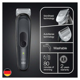 Braun Body Groomer 3 for Men from Gillette, BG3340, Manscaping Tool, SkinShield Technology, Sensitive Comb, Lifetime Sharp Metal Blade, Body Groomer for Men, Gray/Black - Vamzn#