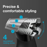 Braun Body Groomer 3 for Men from Gillette, BG3340, Manscaping Tool, SkinShield Technology, Sensitive Comb, Lifetime Sharp Metal Blade, Body Groomer for Men, Gray/Black - Vamzn#