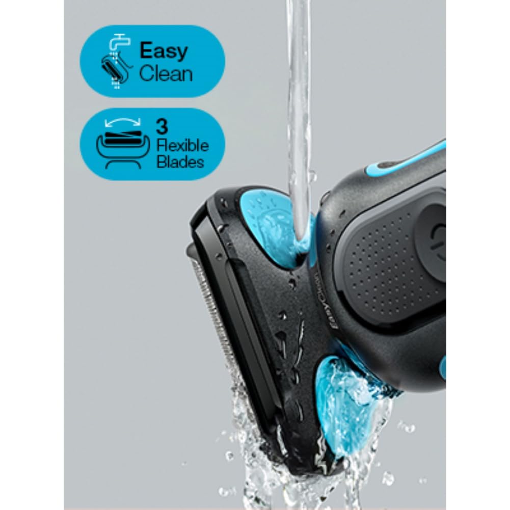 Braun Electric Shaver for Men, Wet & Dry shave, From Gillette, Rechargeable, Sensitive shave, Skin Comfort, Cordless, Advanced German Engineering, 5 - Minute Quick charge Waterproof, Series 5 51 - M1200s - Vamzn#