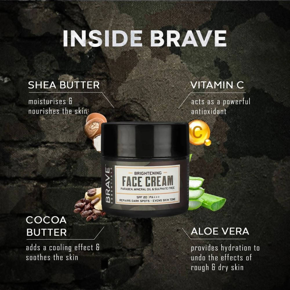 Brave Essentials Brightening Face Cream - Vamzn#