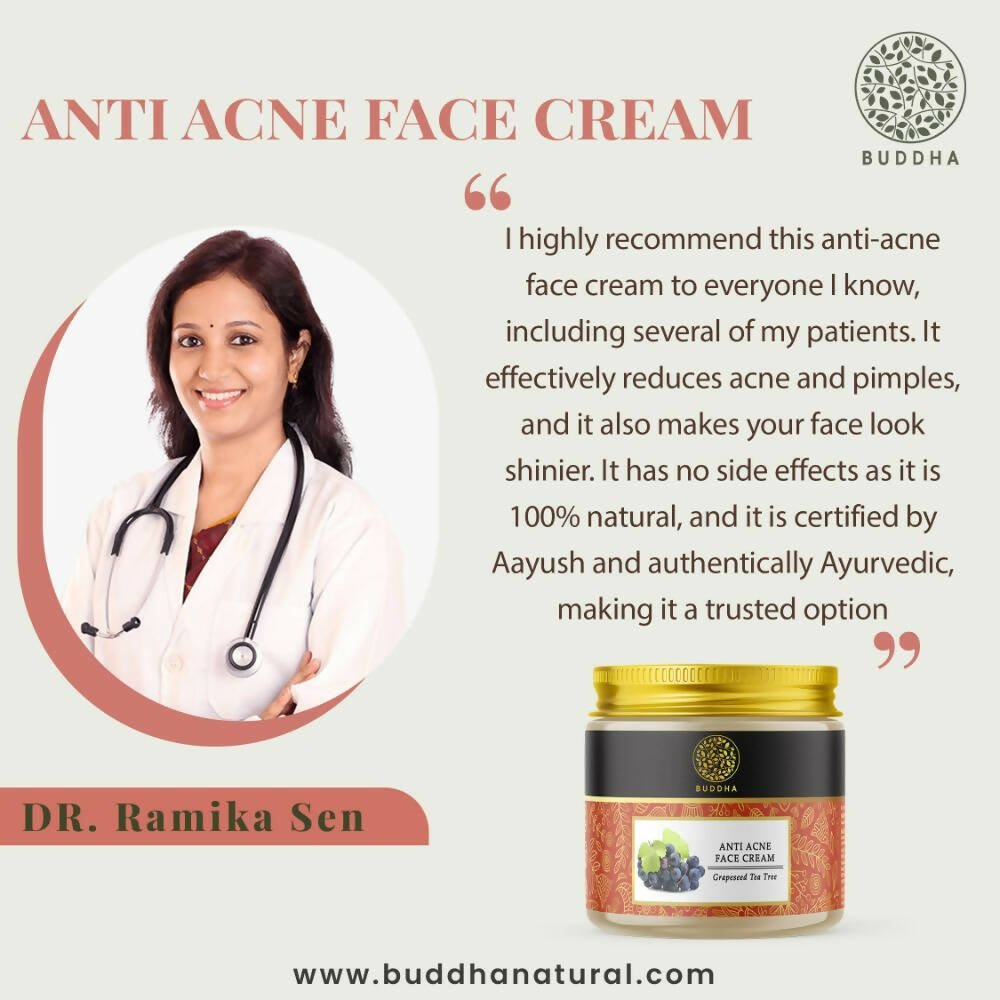 Buddha Natural Anti Acne Face Cream - Vamzn#