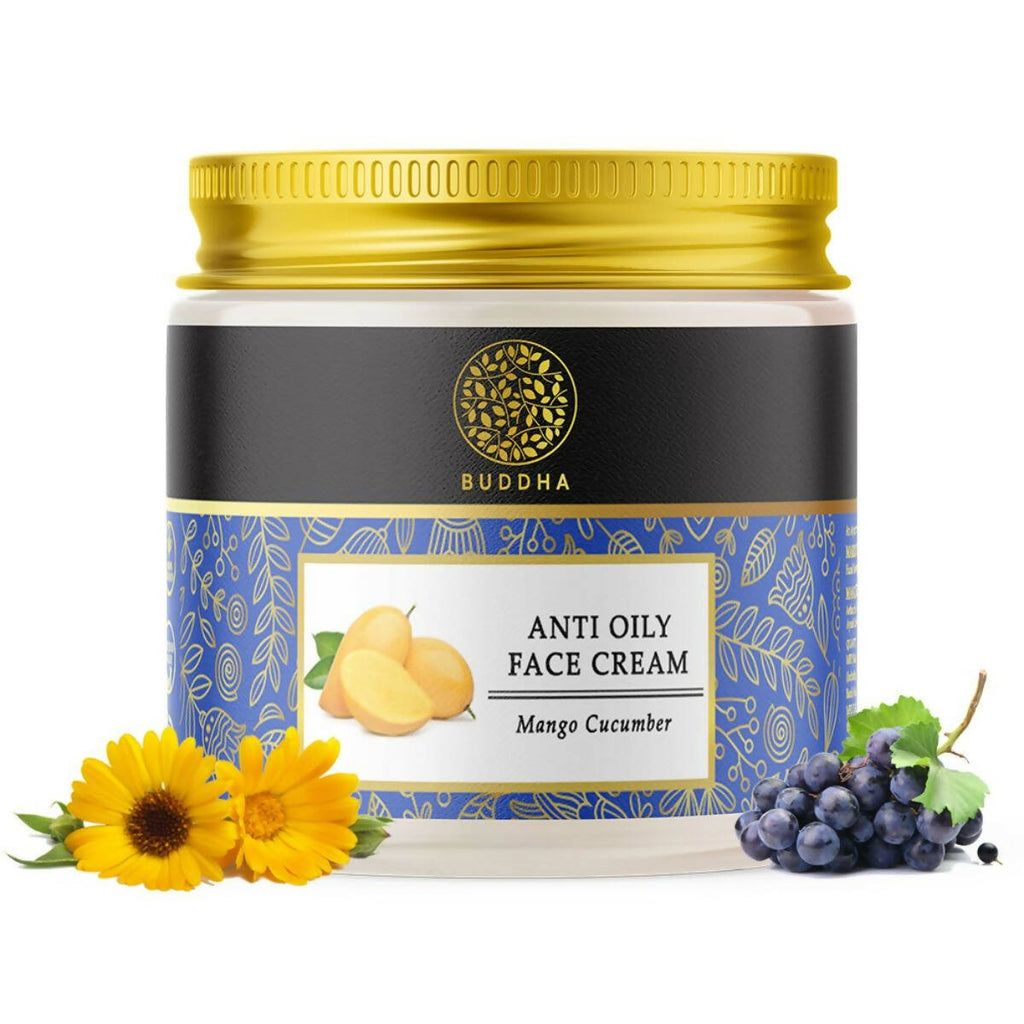 Buddha Natural Anti Oily Face Cream - For Clear and Radiant Oil Free Skin - Vamzn#