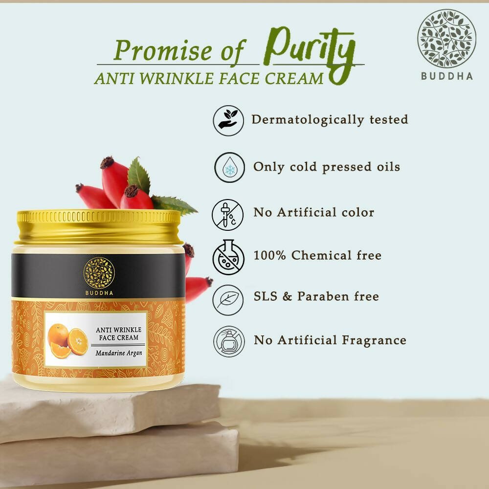 Buddha Natural Anti Wrinkle Face Cream - Reduce Fine Lines, Wrinkles & Skin Aging - Vamzn#