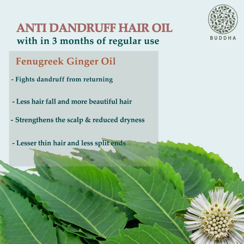 Buddha Natural Dandruff Hair Oil - Vamzn#