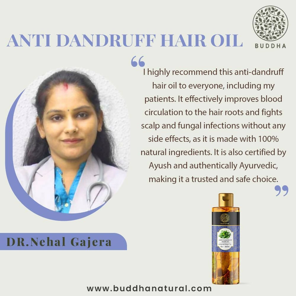 Buddha Natural Dandruff Hair Oil - Vamzn#