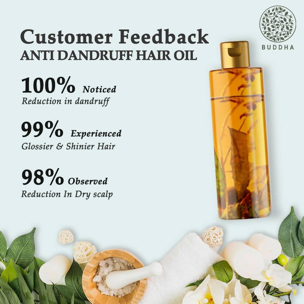 Buddha Natural Dandruff Hair Oil - Vamzn#