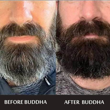 Buddha Natural Grey Beard Hair Oil Serum - Vamzn#