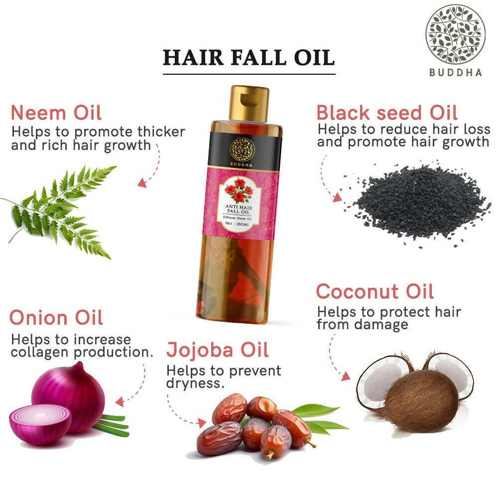 Buddha Natural Hair Oil For Men & Women - Vamzn#