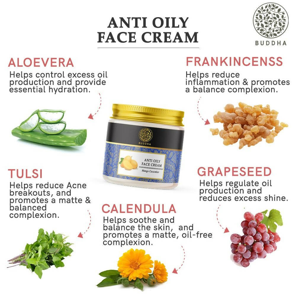 Buddha Natural Oily Face Cream - Vamzn#