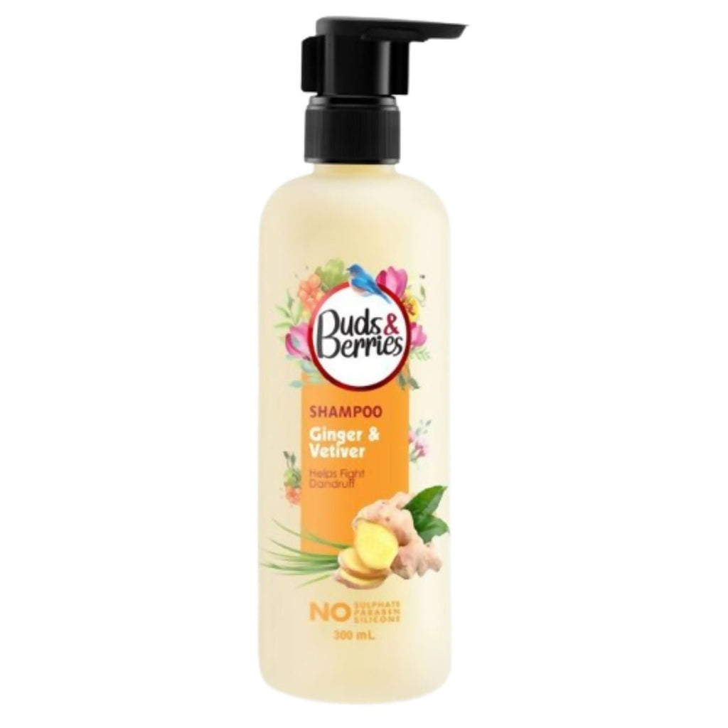Buds & Berries Ginger & Vetiver Anti Dandruff Shampoo - Vamzn#