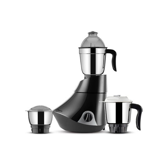 Butterfly Smart 750 Watts Mixer Grinder with 4 Jars | 3 Stainless Steel Multipurpose Jars & 1 Juicer Jar | ABS Body | Heavy Duty Motor | 2 Years Manufacturer's Warranty | Grey - Vamzn#