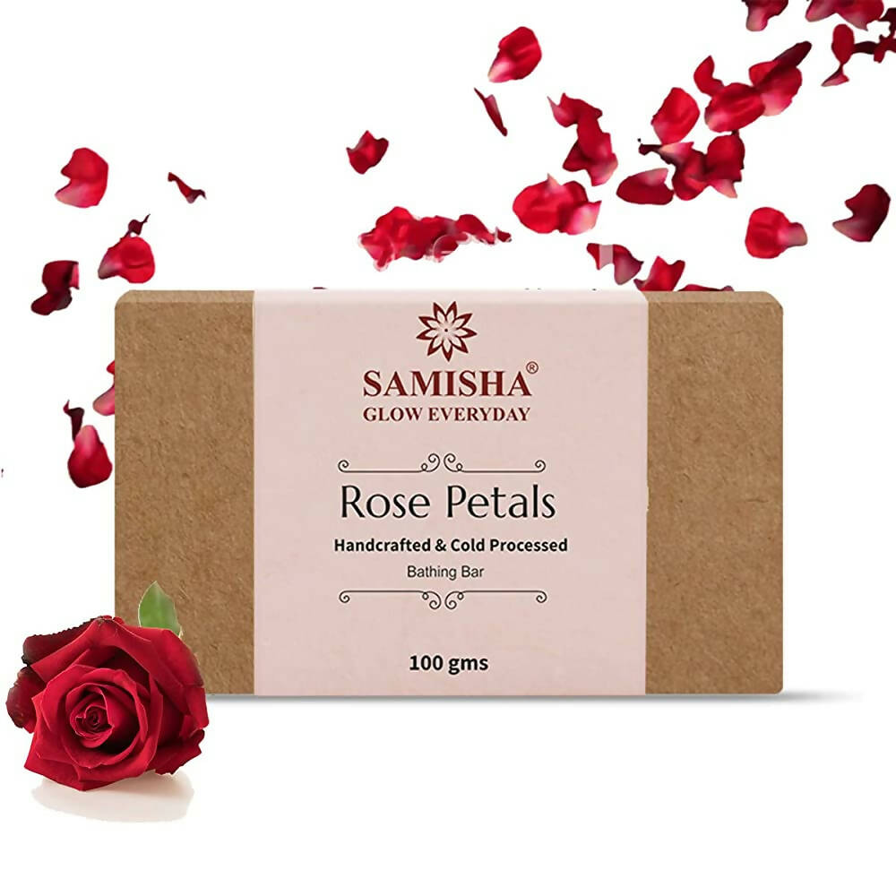 Samisha Organic Rose Petals Anti Aging Bathing Bar
