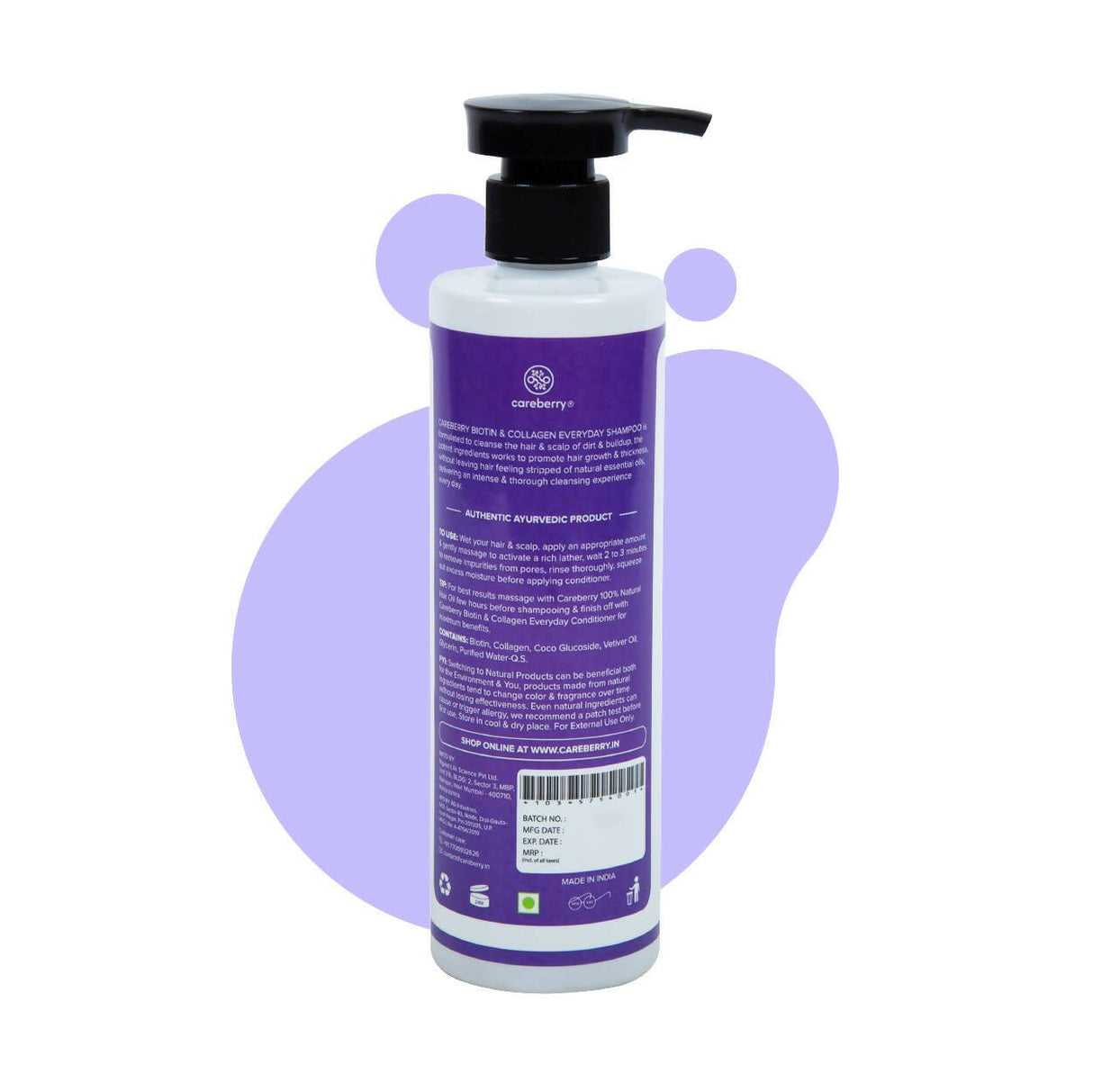 Careberry Biotin & Collagen Everyday Shampoo For Fast Hair Growth - Vamzn#