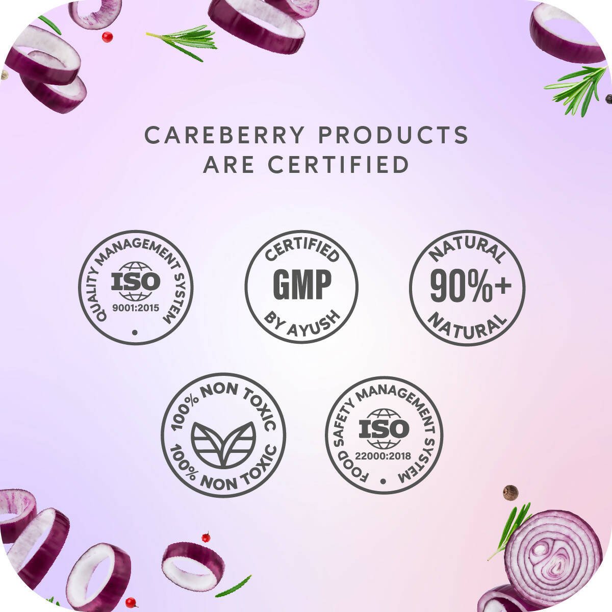 Careberry Organic Red Onion & Black Seed Oil Ultimate Anti Hair Fall Shampoo + Conditioner + Hair Oil - Vamzn#