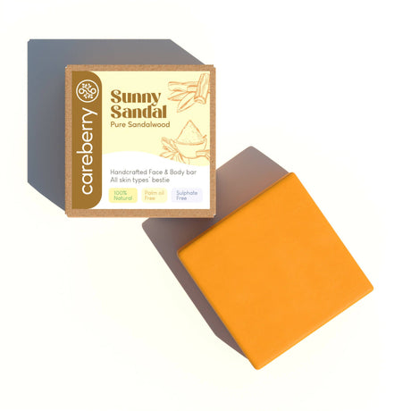 Careberry Sunny Sandal Brightening Handcrafted Face & Body Bar - Vamzn#