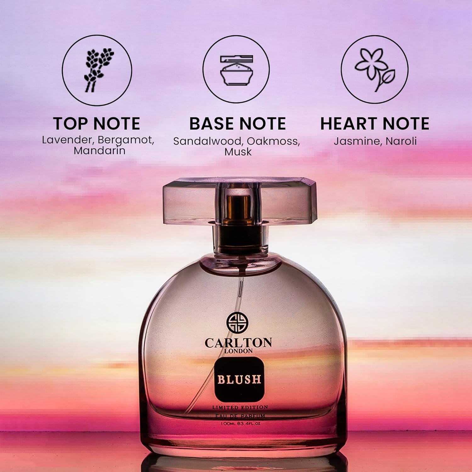 Carlton London Women Limited Edition Blush Eau de Parfum - 100 ml | Long Lasting Luxury Perfume | Floral and Fruity Notes | Premium Fragrance Scent EDP | Perfume for women - Vamzn#