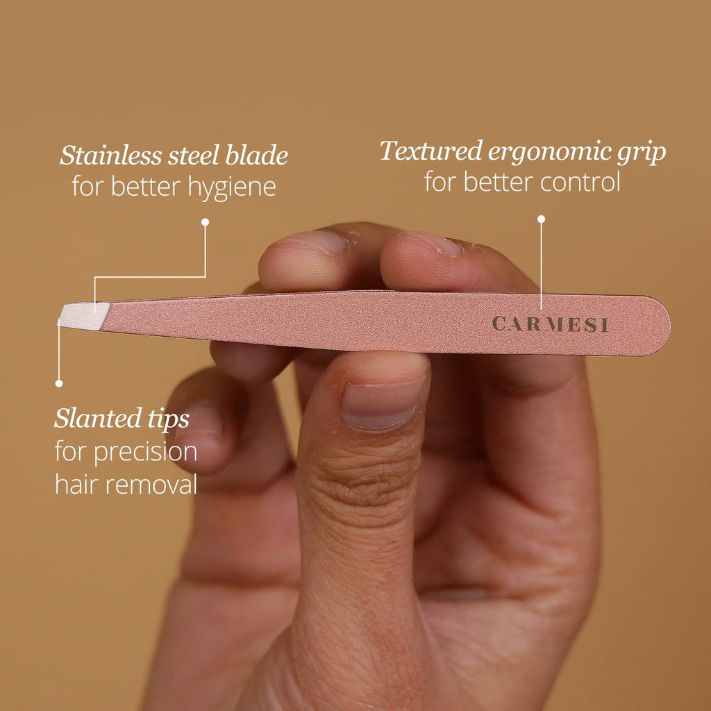 Carmesi Reusable Face Razor for Women Facial Hair - 3 Razors | Instant & Painless Hair Removal | For Eyebrows, Upper Lip, Forehead, Peach Fuzz, Chin and Sideburns | Dermaplaning Tool - Vamzn#