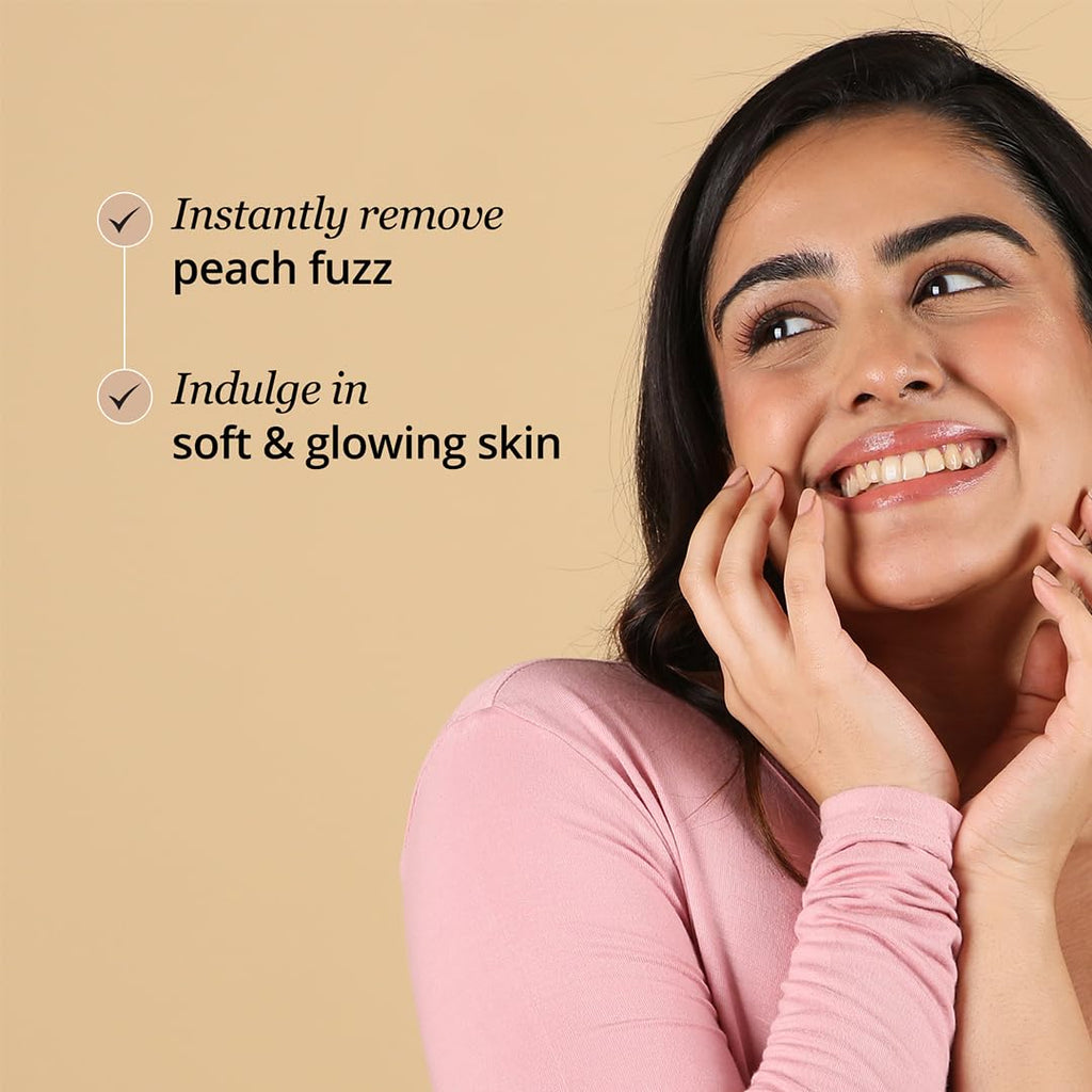 Carmesi Reusable Face Razor for Women Facial Hair - 3 Razors | Instant & Painless Hair Removal | For Eyebrows, Upper Lip, Forehead, Peach Fuzz, Chin and Sideburns | Dermaplaning Tool - Vamzn#