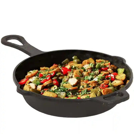 CASTrong Cast Iron Fry Pan/Skillet,Pre - seasoned, Nonstick, 100% Pure, Toxin - free, Induction, 23cm, 1.4L, 2.4kg - Vamzn#