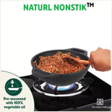 CASTrong Cast Iron Kadai, Flat Handle,Pre - seasoned, Nonstick, 100% Pure, Toxin - free, 20.5/25.6cm, 1.4L/2.4L, 1.8kg/2.5kg - Vamzn#