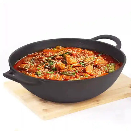 CASTrong Cast Iron Kadai, Pre - seasoned, Nonstick, 100% Pure, Toxin - free, 27cm, 2.5L, 2.5kg - Vamzn#