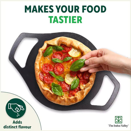 CASTrong Cast Iron Tawa,Pre - seasoned, Nonstick, 100% Pure, Toxin - free, Induction, 23.8cm, 1.4kg - Vamzn#