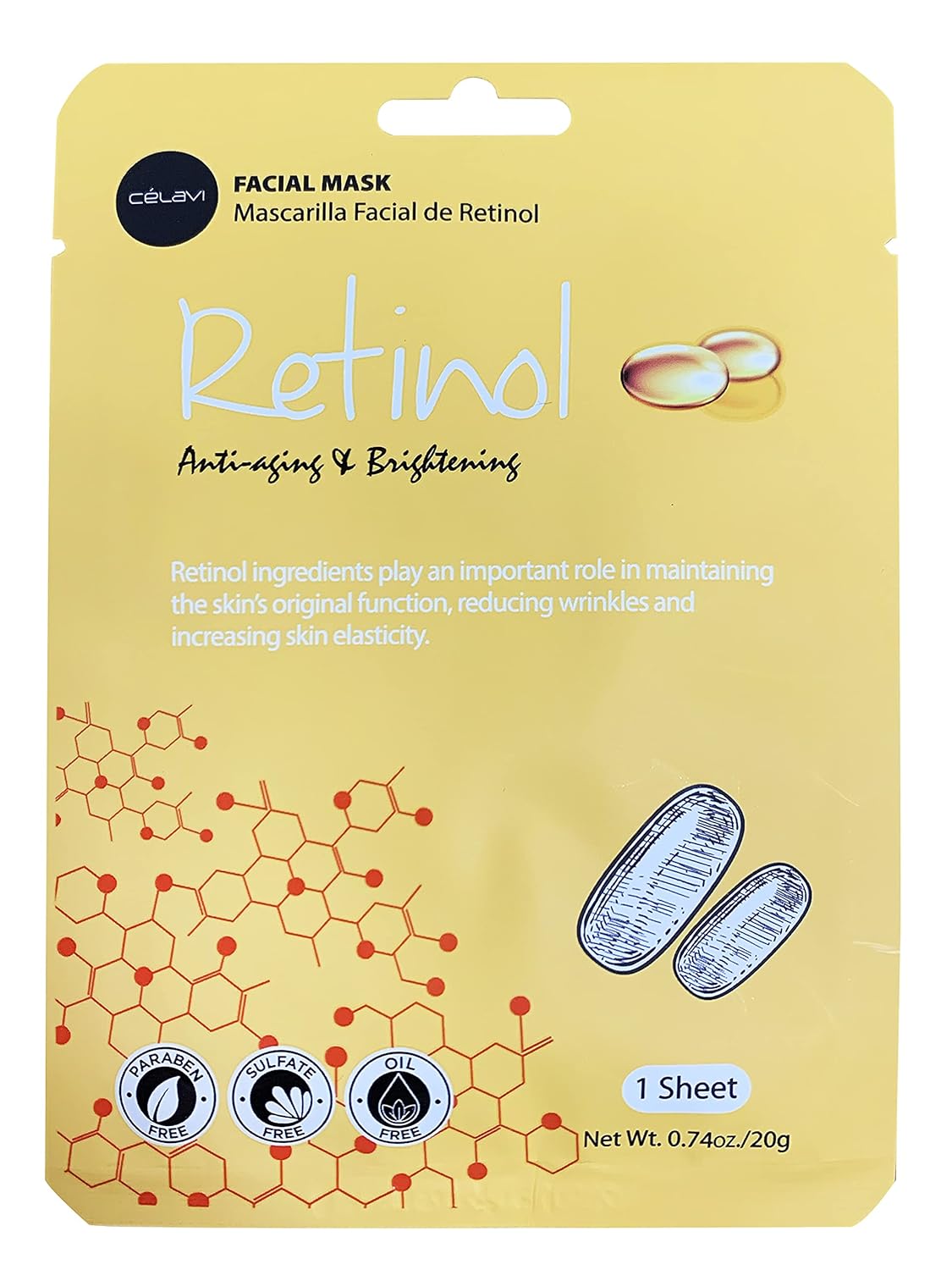 Celavi Essence Facial Sheet Face Mask Variety Set Classic Authentic Korean Moisturizing Skincare (12 - Packs) - Vamzn#