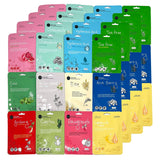 Celavi Essence Facial Sheet Face Mask Variety Set Classic Authentic Korean Moisturizing Skincare (12 - Packs) - Vamzn#