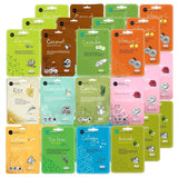 Celavi Essence Facial Sheet Face Mask Variety Set Classic Authentic Korean Moisturizing Skincare (12 - Packs) - Vamzn#