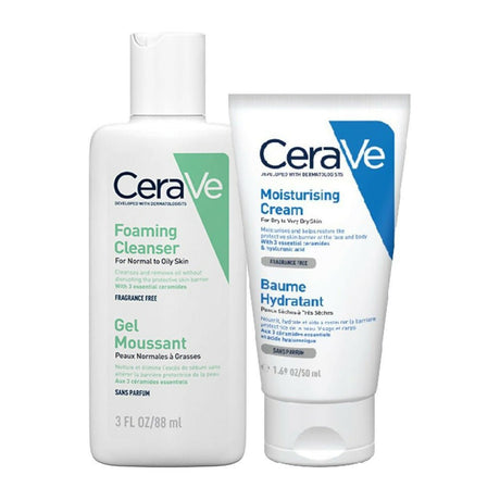 Cerave Daily Duo For Normal To Oily Skin With Facewash & Moisturizer - Vamzn#