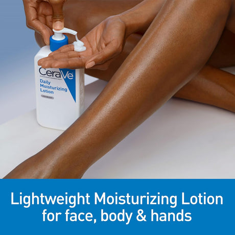 CeraVe Daily Moisturizing Lotion for Dry Skin | Body Lotion & Face Moisturizer with Hyaluronic Acid and Ceramides | Daily Moisturizer | Fragrance Free | Oil - Free | 19 Ounce - Vamzn#