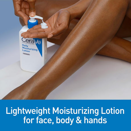 CeraVe Daily Moisturizing Lotion for Dry Skin | Body Lotion & Face Moisturizer with Hyaluronic Acid and Ceramides | Daily Moisturizer | Fragrance Free | Oil - Free | 19 Ounce - Vamzn#