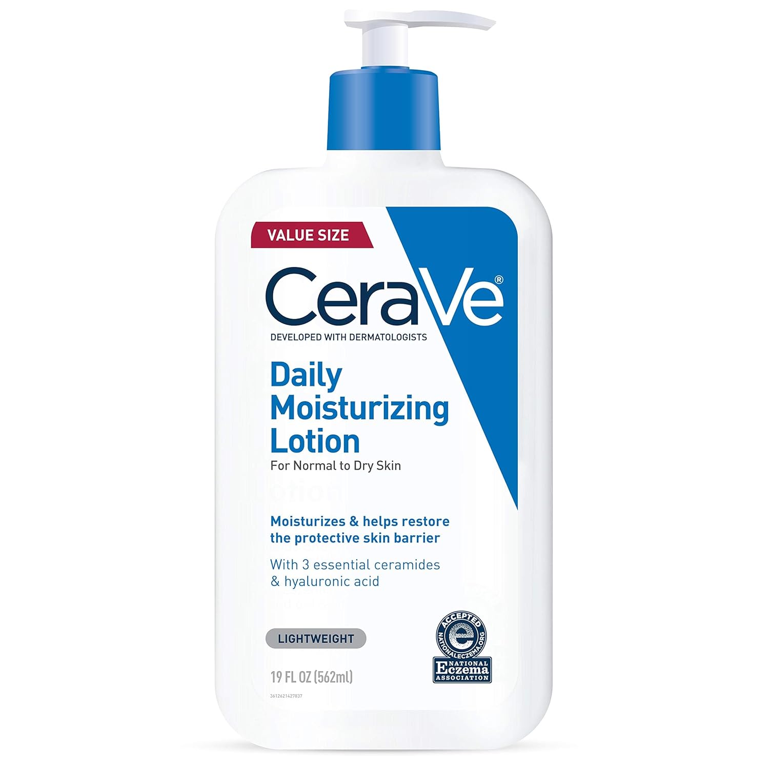 CeraVe Daily Moisturizing Lotion for Dry Skin | Body Lotion & Face Moisturizer with Hyaluronic Acid and Ceramides | Daily Moisturizer | Fragrance Free | Oil - Free | 19 Ounce - Vamzn#