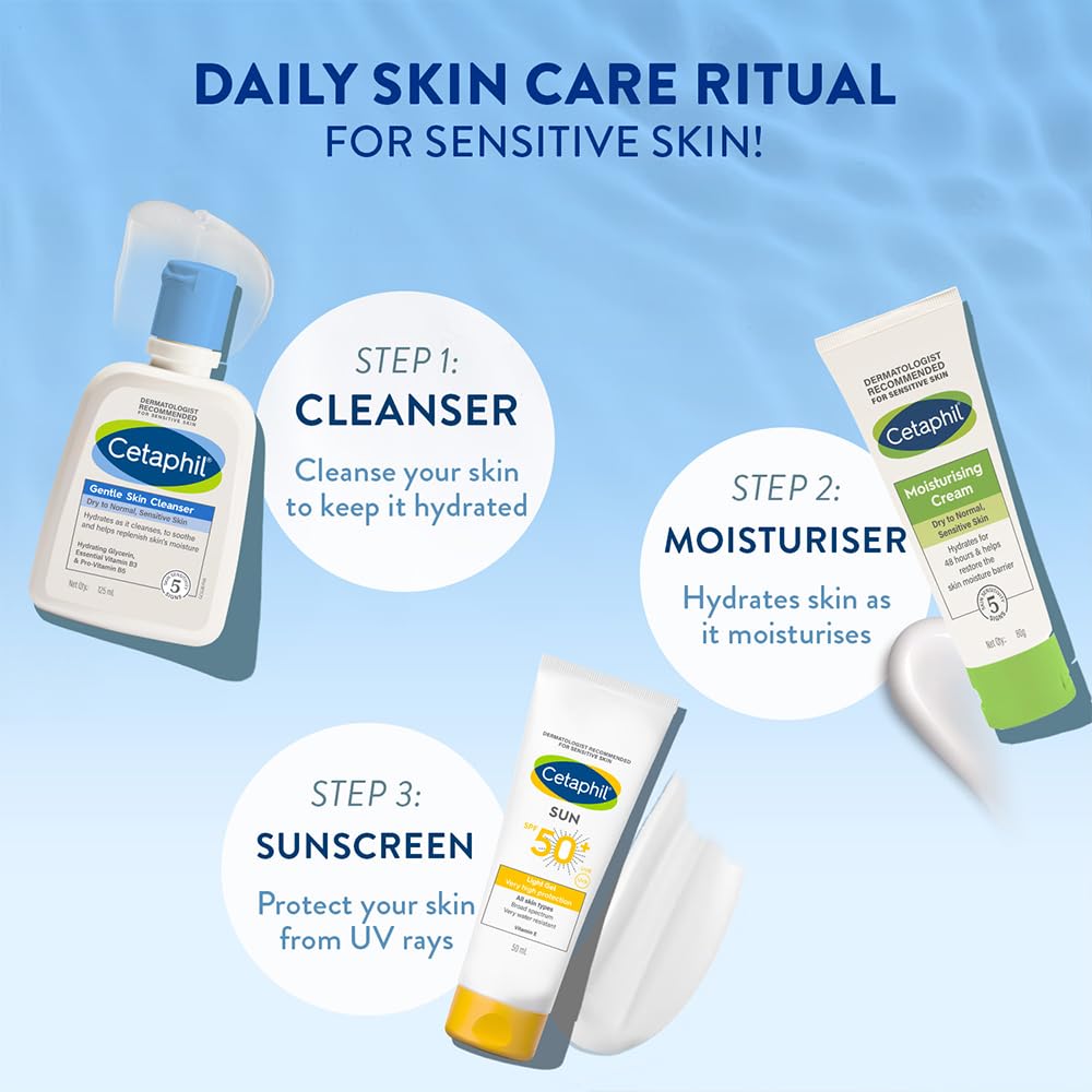 Cetaphil Face Wash Gentle Skin Cleanser for Dry to Normal, Sensitive Skin, 125 ml Hydrating Face Wash with Niacinamide, Vitamin B5 - Vamzn#