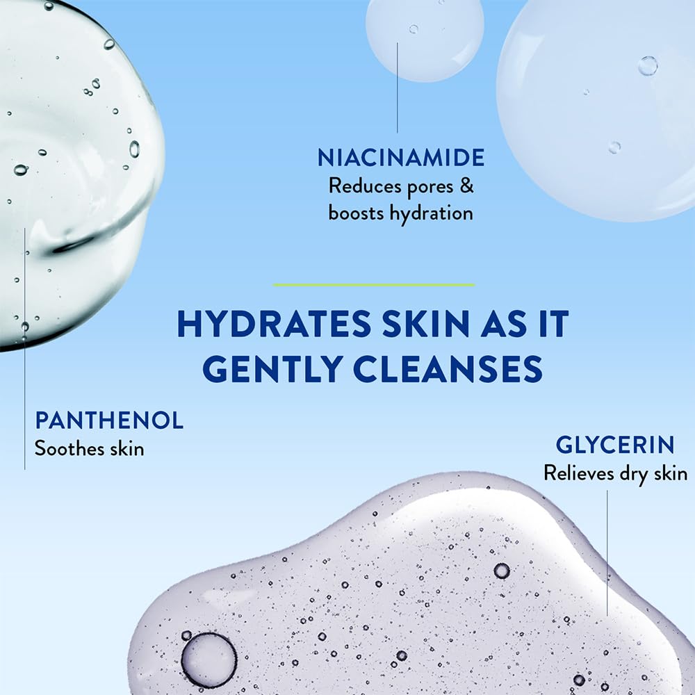 Cetaphil Face Wash Gentle Skin Cleanser for Dry to Normal, Sensitive Skin, 125 ml Hydrating Face Wash with Niacinamide, Vitamin B5 - Vamzn#