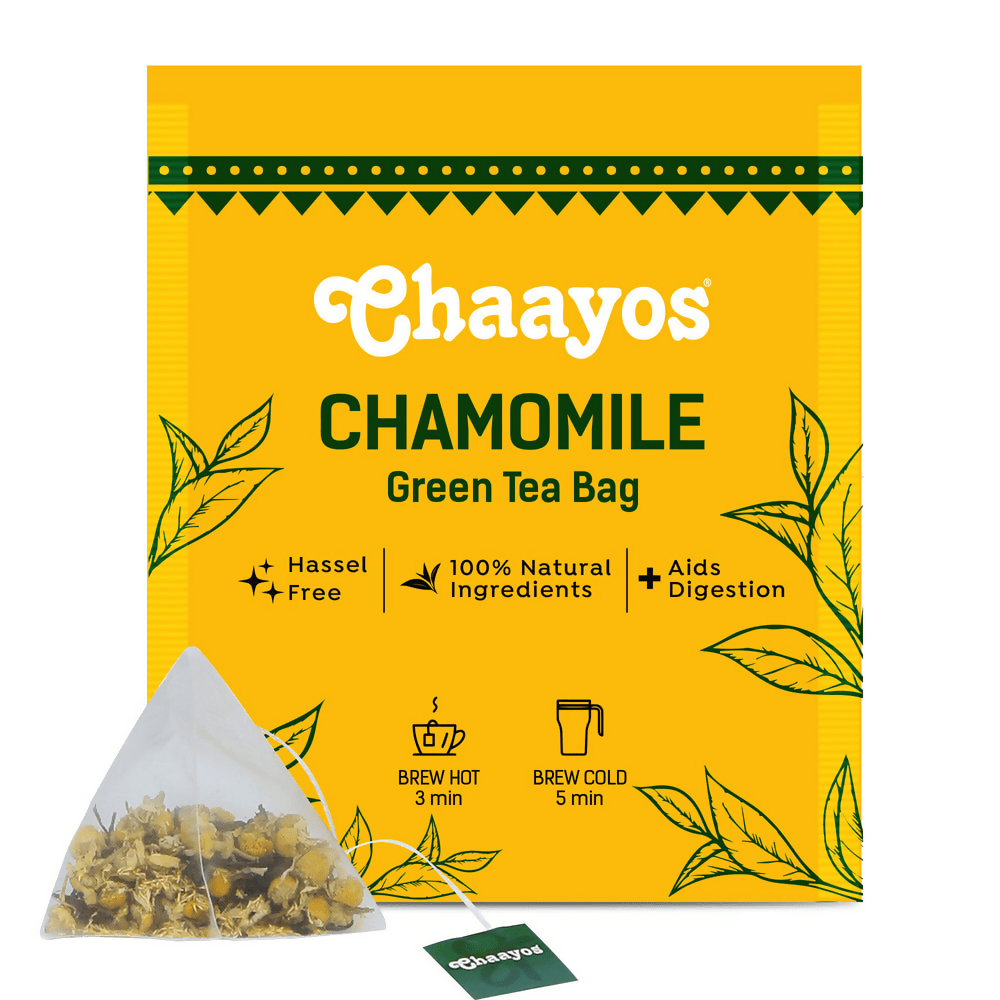 Chaayos Chamomile Green Tea Bags - Vamzn#