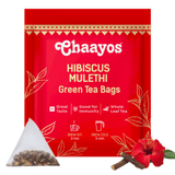 Chaayos Hibiscus Mulethi Green Tea Bags - Vamzn#