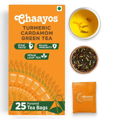 Chaayos Turmeric Cardamom Green Tea - Vamzn#